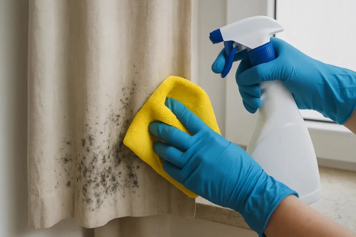 Curtain Mould Remover: How to Remove Mould from Curtains Without Taking Them Down - Cleansmart