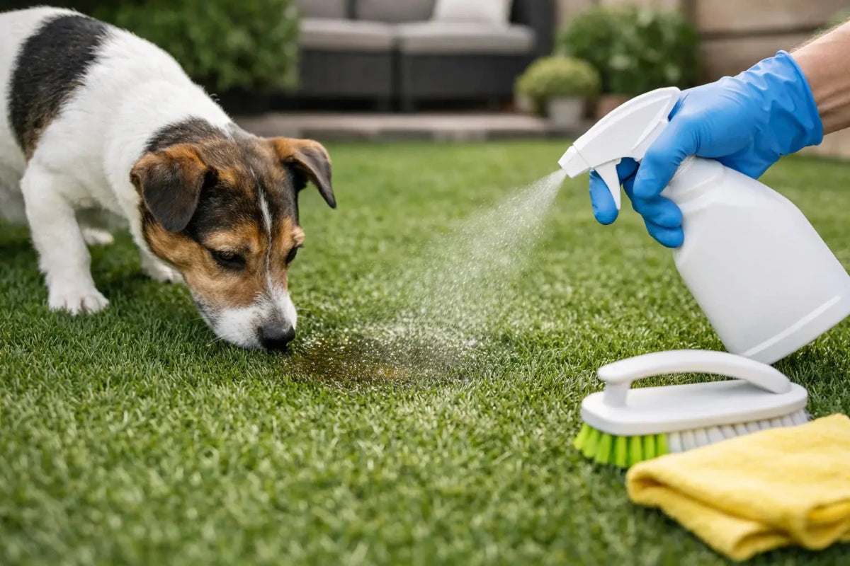 How to Clean Dog Urine From Artificial Grass - Cleansmart