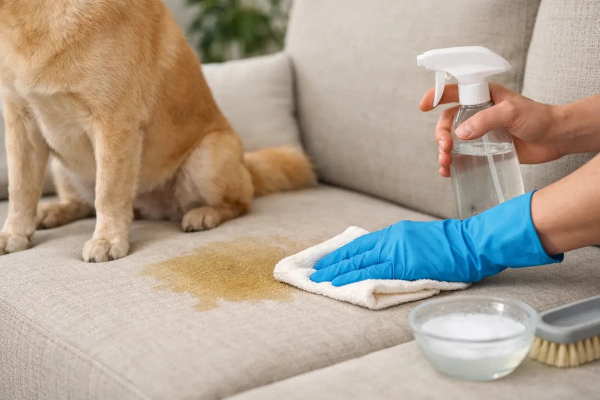 How to Remove Dog Urine From Sofa - Cleansmart