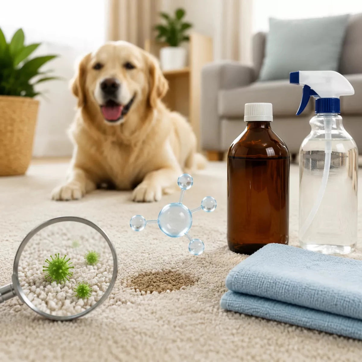 Is Hydrogen Peroxide Safe for Pet Odour Removal? How It Actually Works - Cleansmart