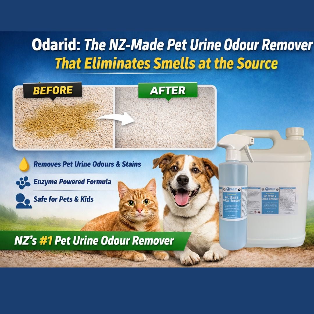 Odarid Pet Stain & Odour Remover NZ: How to Remove Pet Urine Smells Permanently - Cleansmart