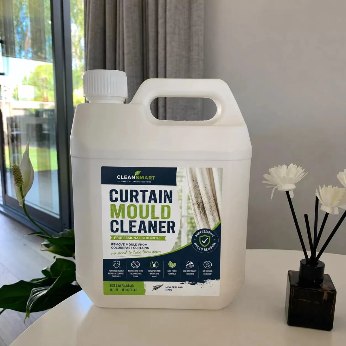 Cleansmart Curtain Mould Remover 4L - Easy Mould Cleaning - Cleansmart