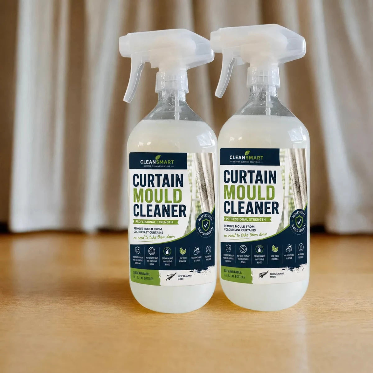 Curtain Mould Remover 1 Litre | Twin Pack | Cleansmart - Cleansmart