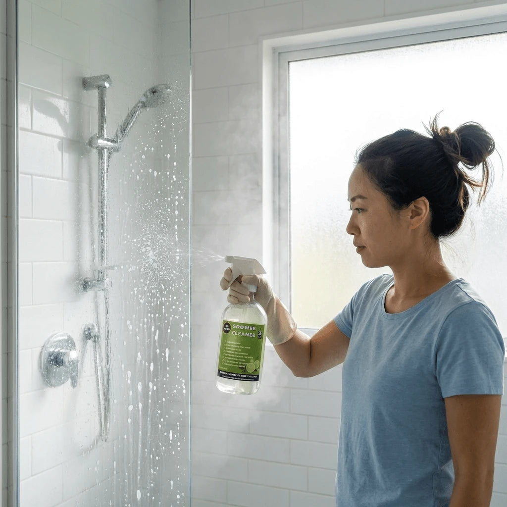 Professional Strength Shower Cleaner & Soap Scum Remover | No Scrubbing